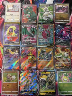 Pokemon 16 Card Lot nm V Max Mega SR Amazing Ex HOLO Rare Hits Only B8 - Image 1