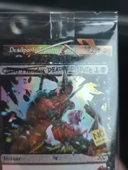 MTG Deadpool Secret Lair Deadpool Trading Card Pool Party Foil Chase Rare #7129 - Image 2