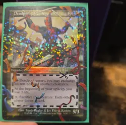 MTG Deadpool Secret Lair Deadpool Trading Card Pool Party Foil Chase Rare #7129 - Image 3