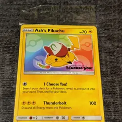 Pokemon Ash's Pikachu SM108 Promo Card Promo 2017 ORIGINAL SEAL - Image 2