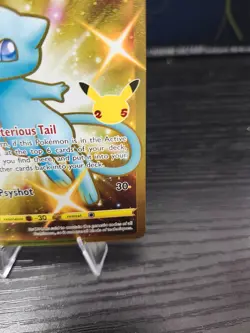 Pokemon Celebrations Mew 25th Shiny Gold Holo Card 025/025 Secret Rare - Image 5