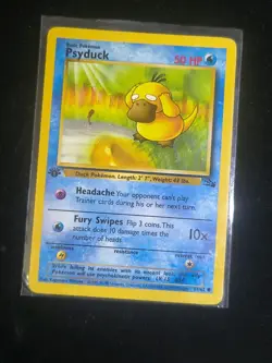 Pokemon Fossil 1st Edition Card Lot Seadra Psyduck Kabuto Golbat Muk Slowbro - Image 2