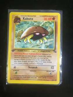 Pokemon Fossil 1st Edition Card Lot Seadra Psyduck Kabuto Golbat Muk Slowbro - Image 3
