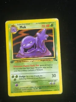 Pokemon Fossil 1st Edition Card Lot Seadra Psyduck Kabuto Golbat Muk Slowbro - Image 5