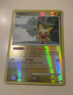 Pokemon Pichu Mysterious Treasures Reverse Holo 40 HP Card 93/123 English 2007 - Image 1