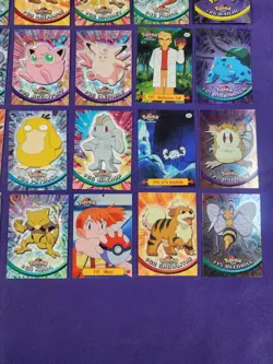 1999 Pokemon Topps Tv Cards Large Offering With Some Holos - Image 5