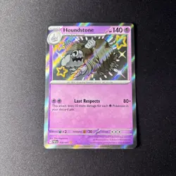 Pokemon Houndstone Baby Shiny Paldean Fates Card 168/091 - NM - Image 1