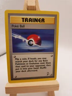 Pokemon Common Trainer Card : Poke Ball 121/130 (Base Set 2) - Image 1