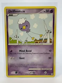 Pokemon TCG 2008 Legends Awakened Set Drifloon LV.14 92/146 Basic Common Card - Image 1