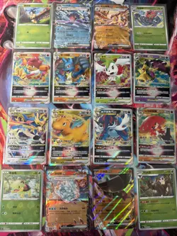Pokemon 16 Card Lot nm V Max Mega SR Amazing Ex HOLO Rare Hits Only B7 - Image 1