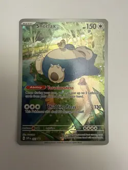 Snorlax 051-Scarlet & Violet Promo Card Holo 151 snorlax black star promo NM - Image 1
