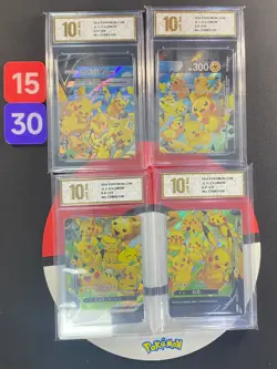 Pokemon TCG S-Chinese Pikachu V UNION S-P 109-112 Promo card Grade10 15301 - Image 1