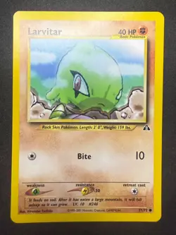 Larvitar 57/75 | Neo Discovery | Non Holo Pokemon Card | NM - Image 1