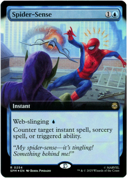 Spider-Sense (Extended Art Foil) 0254 - Marvel's Spider-Man MTG - NM/M - Image 1