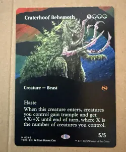 Craterhoof Behemoth 0346 TDM 2023 Green Creature English MTG - Image 1
