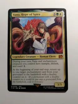 Yuna, Hope of Spira Mythic Non Foil 250 Final Fantasy MtG - Image 1