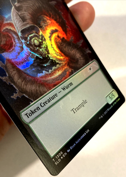 MTG Wurm Token *FOIL* Secret Lair Drop 1306 NM - Image 2