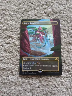 MTG Magic the Gathering Ketria Triome Borderless IKO! Showcase - Image 1