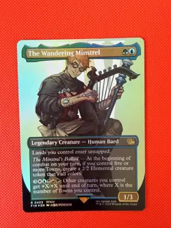 The Wandering Minstrel (Borderless) Foil R FINAL FANTASY 403 NM - Image 1