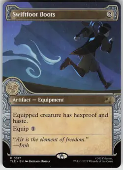 MTG Swiftfoot Boots (Showcase) Normal NM Avatar: The Last Airbender: Magic 317 - Image 1