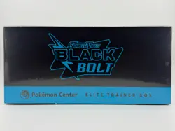 Pokemon TCG S&V Black Bolt Pokemon Center Elite Trainer Box ETB w/ Acrylic Case - Image 5