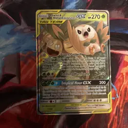 Pokemon TCG Rowlet & Alolan Exeggutor GX 1/236 Sm-Unified Minds Ultra Rare Lp - Image 1