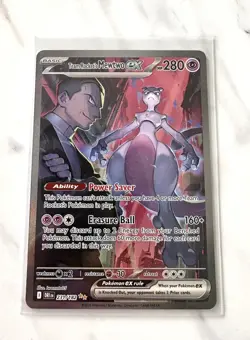 Team Rocket's Mewtwo ex 231/182 SIR Destined Rivals Pokemon TCG - Image 1