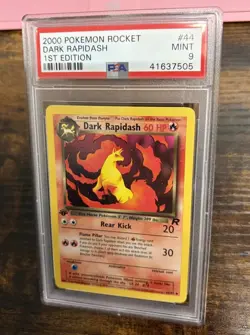 2000 Pokemon Rocket Dark Rapidash 1st Edition #44/82 PSA 9 Mint English WOTC - Image 1