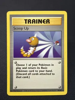 Pokemon TCG Scoop Up Trainer Base Set, Unlimited Rare 78/102 1999 WOTC - Image 1