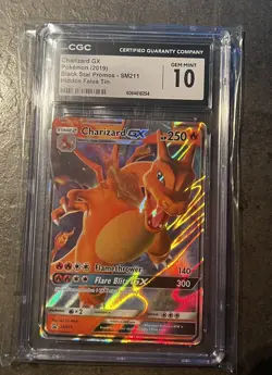 Pokemon 2019 Hidden Fates Charizard GX SM211 Black Star Promo CGC 10 Gem Mint 💎 - Image 1