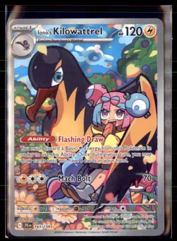 Pokemon Iono's Kilowattrel 163/159 JTG: Journey Together Illustration Rare - Image 1