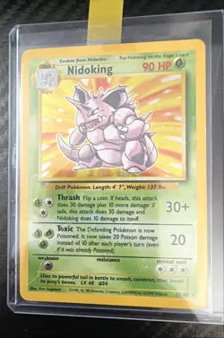 Pokemon TCG Nidoking Base Set 11/102 Holo 1999-2000 Wizards Base Set Holo Rare - Image 1