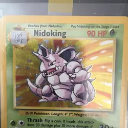 Pokemon TCG Nidoking Base Set 11/102 Holo 1999-2000 Wizards Base Set Holo Rare - Image 4