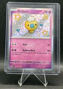 Pokemon TCG Drifloon 155/091 S&V: Paldean Fates Shiny Holo Rare 🐦‍⬛ - Image 1