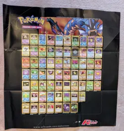 Pokemon TCG League Team Rocket Deck Construction Guide Playmat Poster 2000 - Image 1