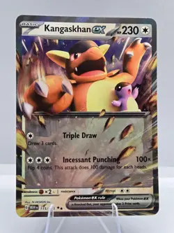 Kangaskhan ex 115/165 Double Rare 151 Pokemon NM - Image 1