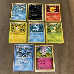 Pokemon TCG Eeveelutions Black & White Eevee Promo Set BW87-94 - LP+/NM - Image 1
