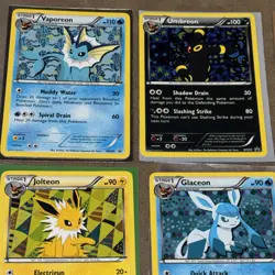 Pokemon TCG Eeveelutions Black & White Eevee Promo Set BW87-94 - LP+/NM - Image 2