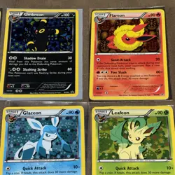 Pokemon TCG Eeveelutions Black & White Eevee Promo Set BW87-94 - LP+/NM - Image 3