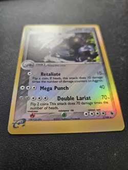 Pokemon EX Ruby Sapphire Aggron Reverse Holo Rare 1/109 NEAR MINT - Image 2