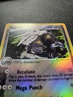 Pokemon EX Ruby Sapphire Aggron Reverse Holo Rare 1/109 NEAR MINT - Image 3