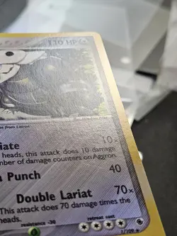 Pokemon EX Ruby Sapphire Aggron Reverse Holo Rare 1/109 NEAR MINT - Image 5