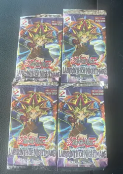 Lot Of 10 Yu-Gi-Oh! Labyrinth Of Nightmare Booster Packs Unlimited Sealed. - Image 3
