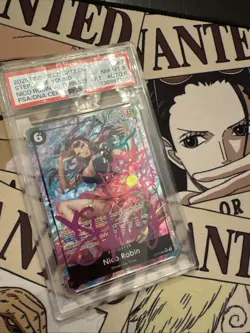 One Piece Nico Robin OP12-087 PSA Graded Signed By VA Stephanie Young - Image 1