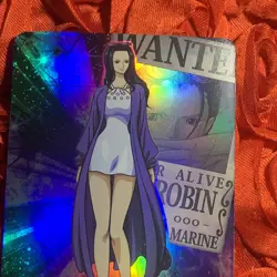 Nico Robin One Piece Dual Holo GODDESS Anime Waifu Girl Card Wanted - Image 2