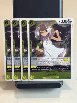 One Piece TCG - S-Snake EB03-059 Foil Playset x4 - Heroines Edition - English - Image 1