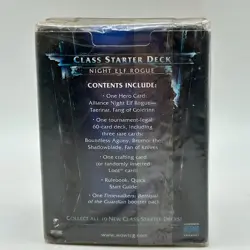 World of Warcraft TCG 2013 Class Starter Deck Night Elf Rogue Factory Sealed! - Image 2