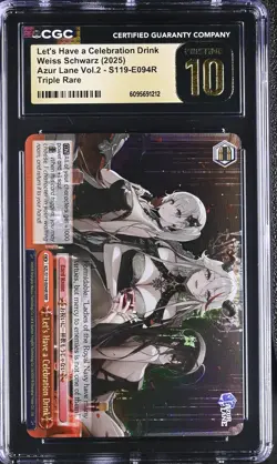 Weiss GRADED Formidable Illustrious Azur Lane RRR PRISTINE 10 CGC - Image 1