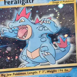 Pokemon TCG Feraligatr Neo Genesis 5/111 Holo Unlimited Rare *swirl* HP - Image 3