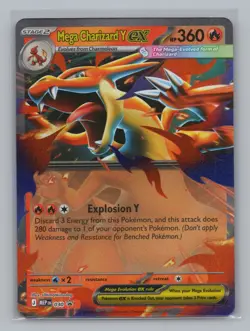 Mega Charizard Y ex 030 ME: Mega Evolution Promo Pokemon TCG NM Promo Playset - Image 1